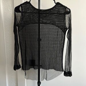 Sheer Black Top